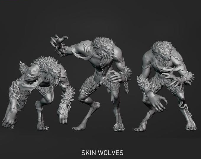 Skin Wolfs - Frigid Miniatures - Tabletop Wargaming for Grimdark | Alternative  | OPR Sci-Fi mini