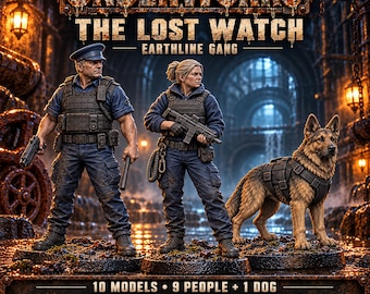 The Lost Watch | Choose 1 of 10 Police & Civilian Survivors or Full Gang | 32mm Resin Miniatures