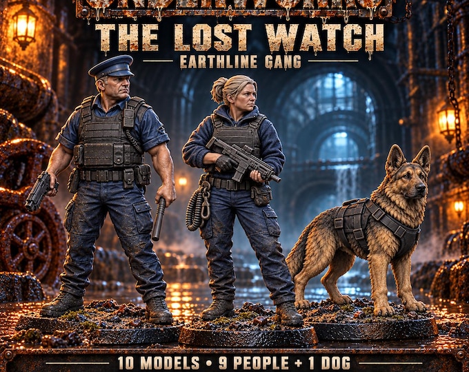 The Lost Watch | Choose 1 of 10 Police & Civilian Survivors or Full Gang | 32mm Resin Miniatures