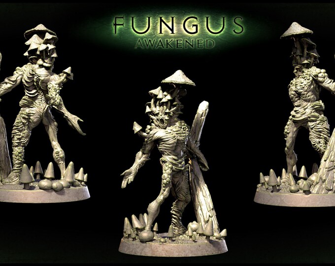 Myconid Brute Pose 2 - Fantasy Miniature - Mini Monster Mayhem Fantasy Resin Miniature