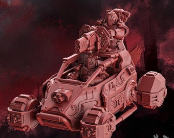 Blood Crimson Wings Buggy - Grimdark - DakkaDakka - Fantasy Resin Miniature