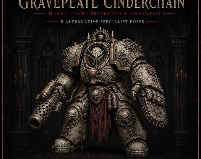 Thirstbound Graveplate Cinderchain | Heavy Flame Projector & Chainfist | HGM Exclusive