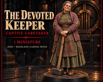 The Devoted Keeper | 32mm Captive Caretaker Resin Miniature | Legends of Crime | HGM Exclusive