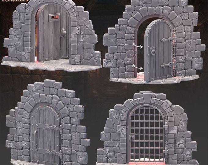 Dungeon Doors – Across The Realms – Sci-Fi – Resin Unit