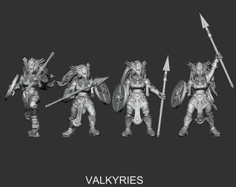 Valkyries - Frigid Miniatures Grimdark Resin Miniature