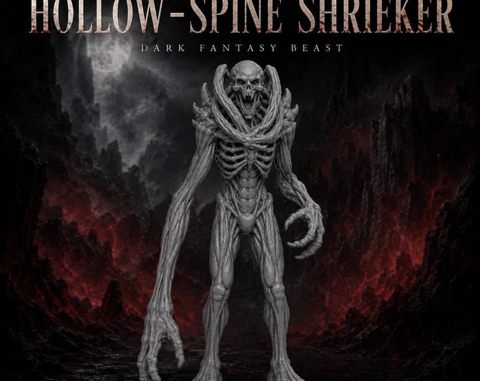 Hollow-Spine Shrieker - HGM Exclusive Resin Dark Fantasy Monster Miniature
