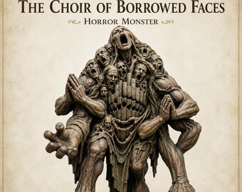 The Choir of Borrowed Faces | 25–120mm Oval HGM Resin Dark Fantasy Monster