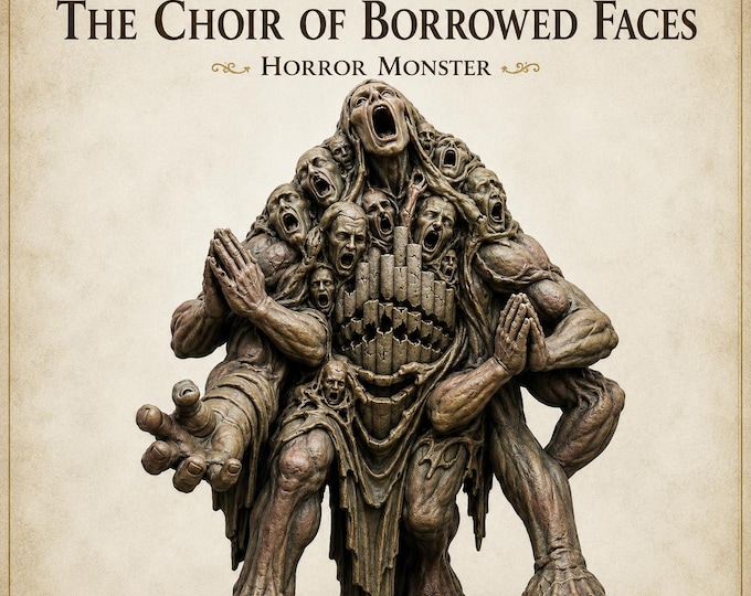 The Choir of Borrowed Faces - HGM Exclusive Resin Dark Fantasy Monster Centerpiece