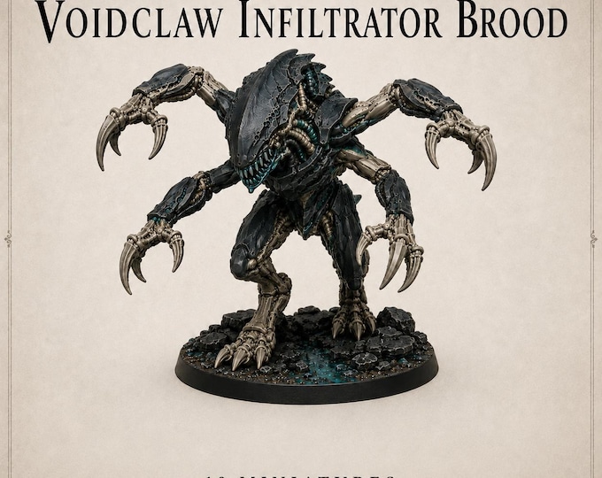 Voidclaw Infiltrator Brood - 1, 5, 10 or 20 Sci-Fi Alien Resin Miniatures - HGM Exclusive