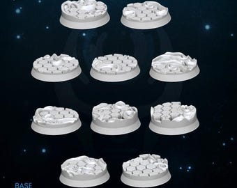Void Infestation Bases ( 5 20 ) (various sizes ) - WildMesh - Sci-Fi Grimdark Squad Miniatures