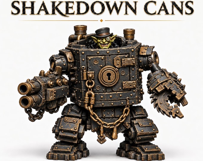 Shakedown Cans | Pose 1-6, 3 or 6 Sci-Fi Scrap Walker Resin Miniatures | BlackWharf HGM Exclusive