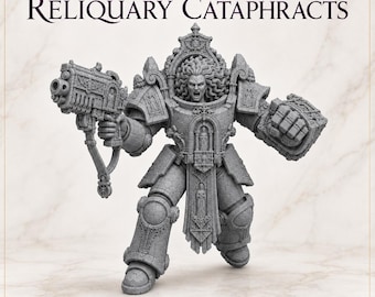 Chaos Of Excess Reliquary Cataphracts - Marble Legion - Highland Gaming Minis Exclusive Compatible with Legion Wars OPR Grimdark