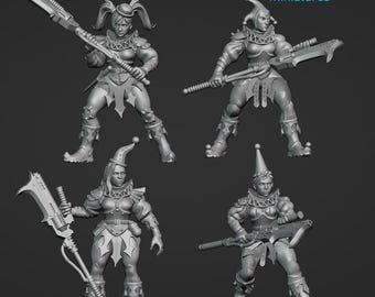 Murder Clown Bullies - Frigid Miniatures - Tabletop Wargaming for Grimdark | Alternative  | OPR Sci-Fi mini