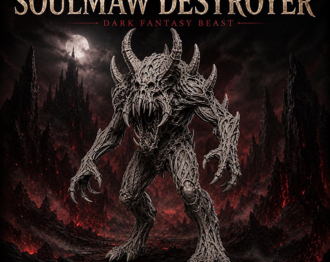 Soulmaw Destroyer - HGM Exclusive Resin Dark Fantasy Monster Miniature