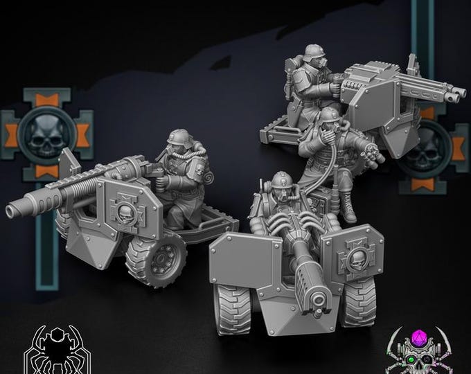 Korps Of Ashes - Fire Support Team • 32mm Grimdark - Sci-Fi Wargames & TTRPG | Eight Legs Miniatures mini