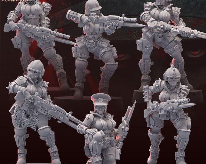 Traitor Pinups with Rifles – Across The Realms – Sci-Fi – Resin Unit