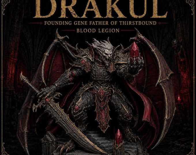 The Thirstbound Drakul & Crimson Court | Founding Gene Father of Blood Legion - Vampire Lord and Retinue - The Blood Legion - HGM Exclusive