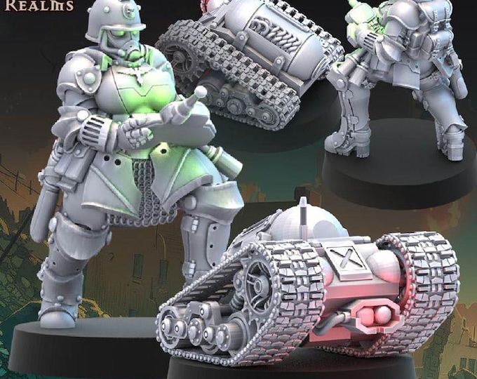 Imperial Cult Of Death Mini Tank  - Across the Realms - Tabletop Wargaming for Grimdark | Alternative  | OPR Sci-Fi mini