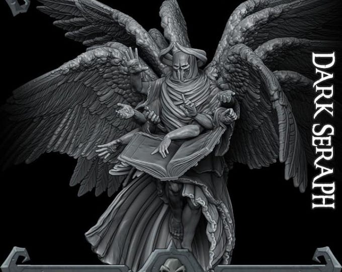 Dark Seraph - Rocket Pig Games - Tabletop Wargaming for Grimdark | OPR Sci-Fi & Fantasy Resin Mini