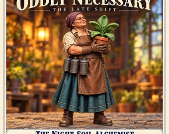 Night-Soil Alchemist | Fantasy Gardener NPC with Plant | 32mm Resin Miniature | HGM Exclusive