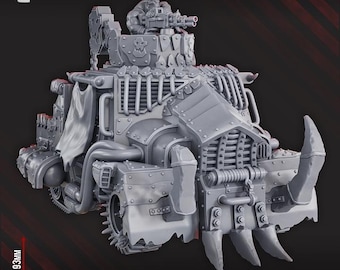 Orc Battle Wagon Chunky Barra Space Orks - Grimdark - DakkaDakka - Sci-Fi Grimdark Resin Miniature