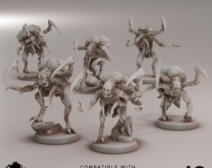 Infected Unit (6-20) - Deep Hive - Oshounaminis - Tabletop wargaming miniature for Grimdark | OPR | Sci-fi | Alien Bug Proxy | Printed mini