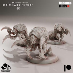 Centipede Larvas (1-6)  - Deep Hive - Tabletop wargaming miniature for Grimdark | OPR | Sci-fi | Alien Bug Proxy | 3D printed model