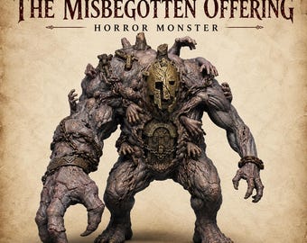 The Misbegotten Offering – Dark Fantasy Monster Centerpiece - Highland Gaming Minis Exclusive Sci-Fi Resin Monster - DnD