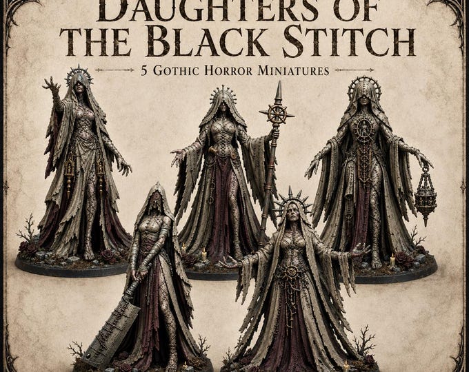 Daughters of the Black Stitch - HGM Exclusive Resin Dark Fantasy Monster Miniatures