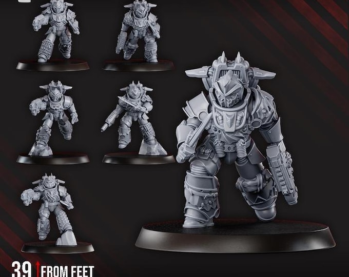 Space Sharks White Megalodon Clan Storm Squad with Jetpacks - DakkaDakka - Tabletop Wargaming for Grimdark | Alternative | OPR Sci-Fi mini