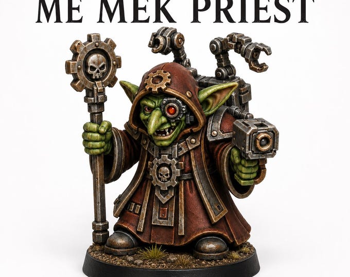 Gobbo - Me Not Gobbo Me Mek Priest - Charity Miniature Series - HighlandGamingMinis Tabletop Wargaming sci-fi Grimdark