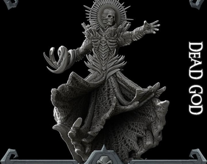 Dead God - Fantasy Miniature  - Rocket Pig Games - Tabletop Wargaming for Grimdark | OPR Sci-Fi & Fantasy Resin Mini