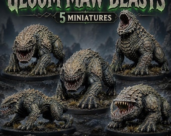Gloom Maw Beasts - HGM Exclusive Dark Fantasy Resin Monsters - Single, 5, 10 or 20