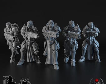 Widows of Retribution Battle Squad – Eight Legs Miniatures – Sci-Fi – Resin Unit