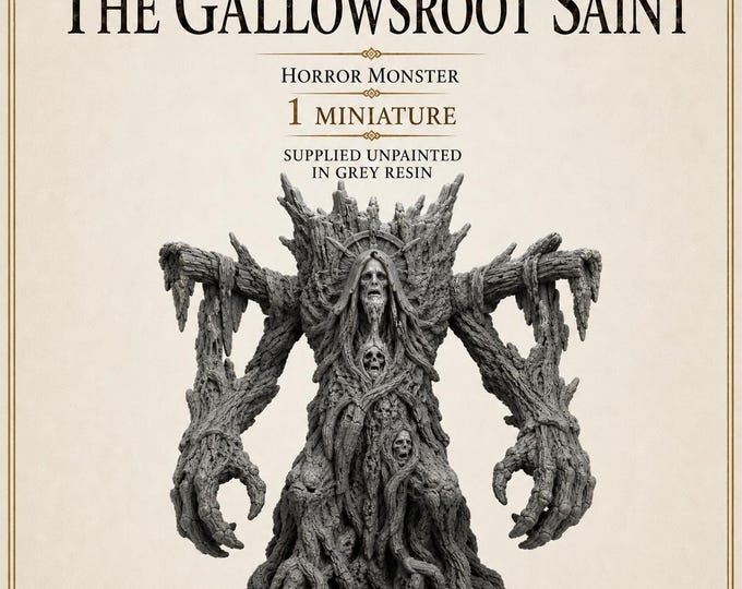 The Gallowsroot Saint - HGM Exclusive Resin Horror Monster Miniature - Multiple Sizes