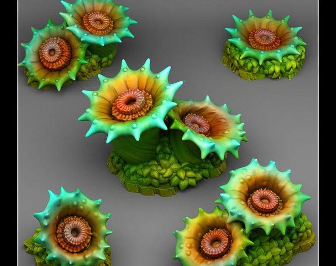 Acid Venus Plants Scatter Terrain Objectives Fantastic Plants and Rocks | PathFinder | Mini | Dungeons and Dragons Fantasy Grimdark