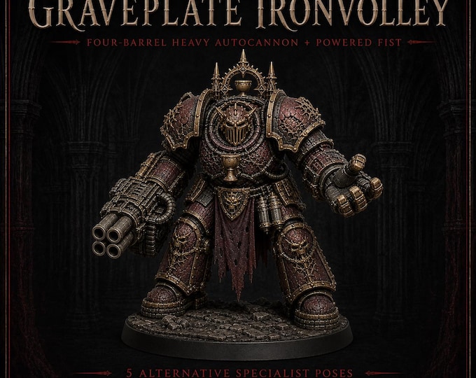 Thirstbound Graveplate Ironvolley | Four-Barrel Heavy Autocannon & Powered Fist | HGM Exclusive