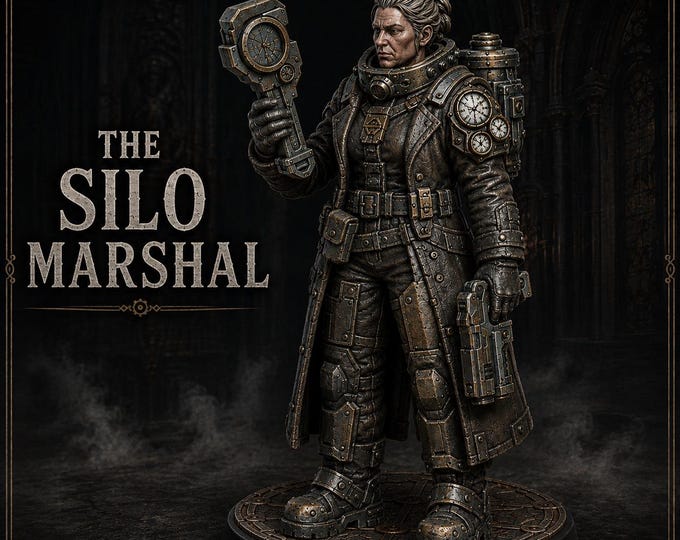 The Silo Marshal | Legends of Judgement | HGM Exclusive 32mm Resin Sci-Fi Character Miniature
