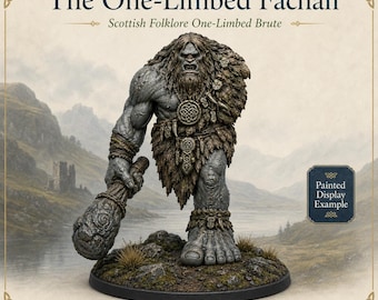 The One Limbed Fachon - Scottish Highland Folklore - HGM Exclusive Resin Dark Fantasy Monster Centerpiece
