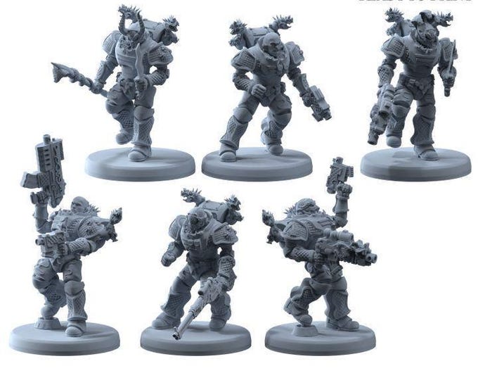 Legion Knights Squad B - Alphaya - Sci-Fi Grimdark - Squad
