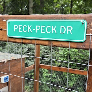 Backyard Chicken Coop Sign | Custom Poultry Street Sign