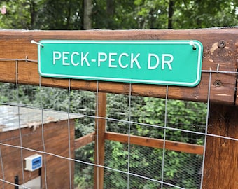 Backyard Chicken Coop Sign | Custom Poultry Street Sign