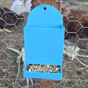 Mini Chicken Coop Feeder (Small) – Custom Snack or Supplement Cup | Weatherproof & Color Options