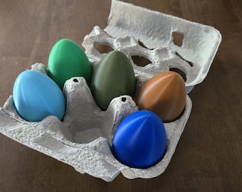 Colorful 3D Printed Chicken Eggs – Fun Decorative Eggs for Coops, Crafts, and Displays