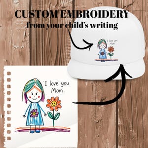 Gorra infantil personalizada con foto bordada - Regalo personalizado para mamá, papá, amigos, hermana... Gorra de camionero con texto cosido, gorra de papá