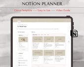12 Week Year Notion Template Productivity Planner Goal Tracker Dashboard Digital 12 Week Mastery System Aesthetic Life Planner Minimalist