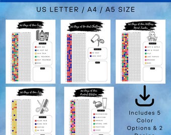 Hair Care Tracker Printable Set: Hair Planner (Instant Download PDF)