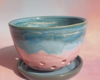 Beerenschüssel, Waschmaschine, Keramiksieb, Rad geworfene Keramik, Smoothie-Schüssel, Lagerung