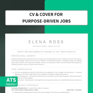 ATS Friendly Resume Template, Resume Template Word & Pages, Google Docs Resume, ATS Compatible Professional Resume, CV, modern cv, ats cv
