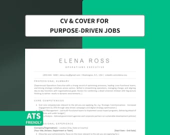 ATS Friendly Resume Template, Resume Template Word & Pages, Google Docs Resume, ATS Compatible Professional Resume, CV, modern cv, ats cv